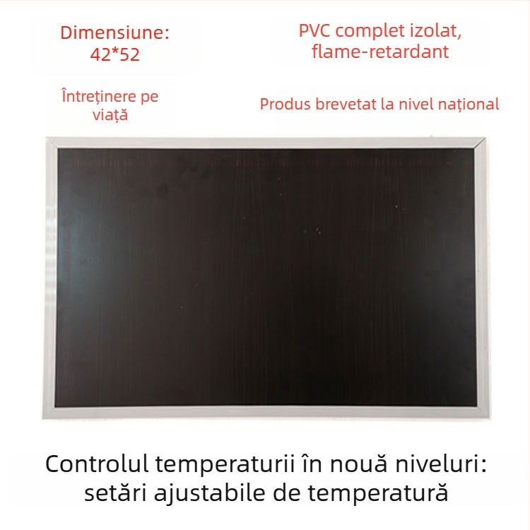 Talpă încălzită din piele naturală, alimentare USB, plug-in, papuci de casă unisex