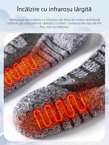 Șosete electrice încălzite, reîncărcabile cu USB, unisex papuci de casă încălzitori pentru picioare