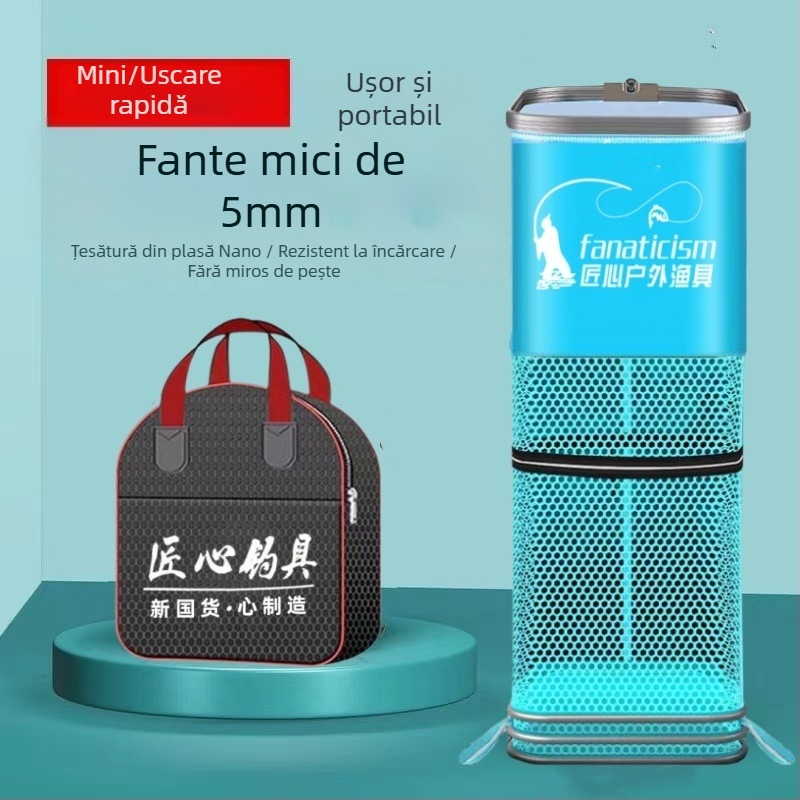 Uniqueity protecție pătrată pentru pește din plasă – pliabilă, portabilă pentru pescuit