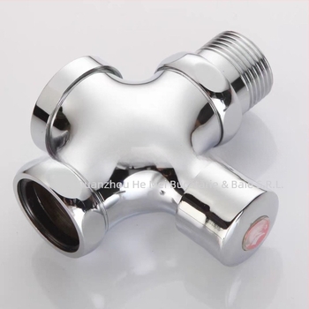 Valve de spălare pentru toaletă de tip squat, modelul 0013, corp din cupru, ieșire DN25, timp de spălare 5 s, presiune de lucru 0-15 bar