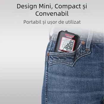 Delixi H33 Multimetru - Compact Portabil NCV pentru Secvența de Fază, Lanternă și Oprire Automată