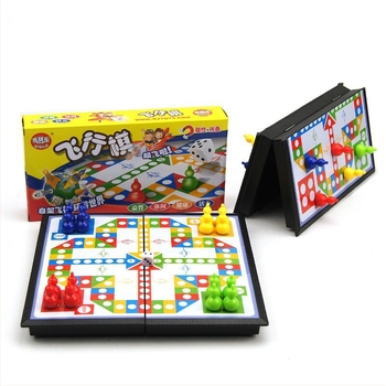 Joc de șah magnetic pliabil pentru copii — jucărie educativă pentru dezvoltarea creierului, coordonare mână-ochi, învățare interactivă