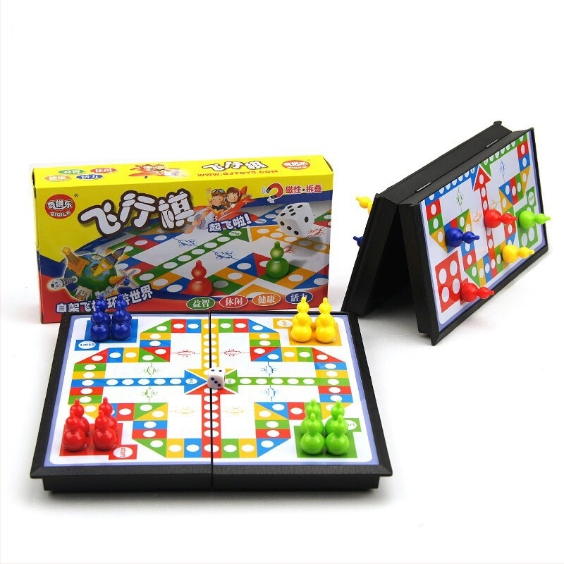 Joc de șah magnetic pliabil pentru copii — jucărie educativă pentru dezvoltarea creierului, coordonare mână-ochi, învățare interactivă