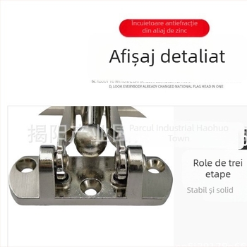 Zăvor de ușă din aliaj de zinc, antifurt, finisaj electroplacat, stil modern minimalist