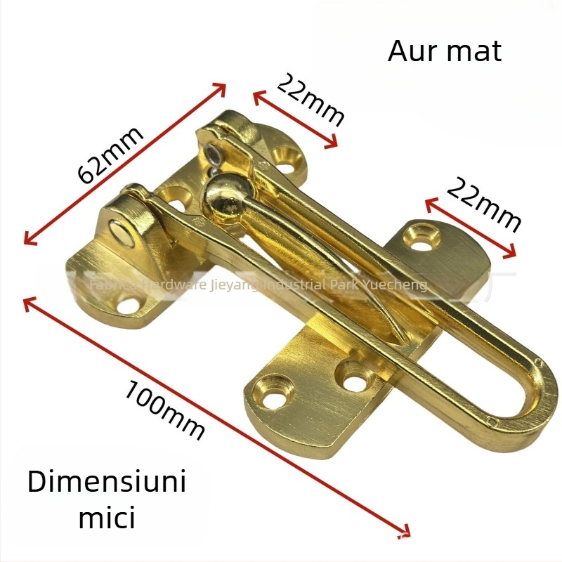 Zăvor de ușă din aliaj de zinc, antifurt, finisaj electroplacat, stil modern minimalist