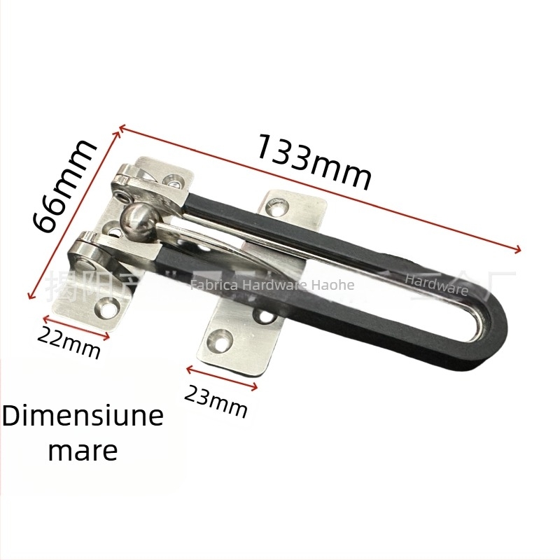 Zăvor de ușă din aliaj de zinc, antifurt, finisaj electroplacat, stil modern minimalist