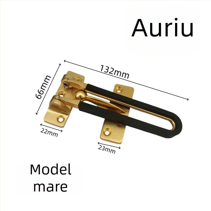 Zăvor de ușă din aliaj de zinc, antifurt, finisaj electroplacat, stil modern minimalist