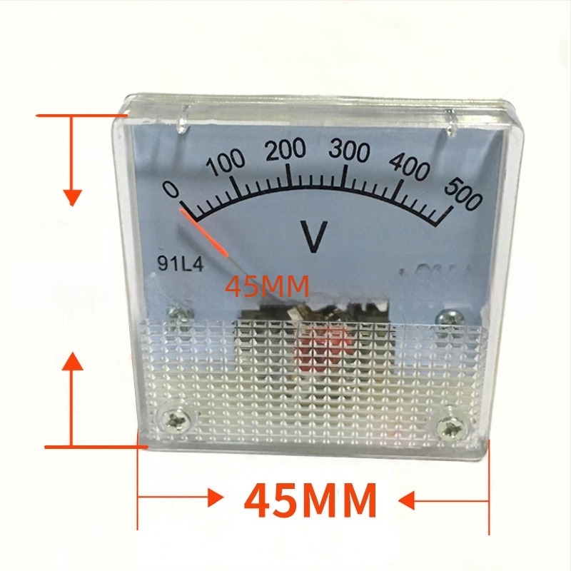 Voltmetru pentru motor pe benzină, afișaj de tensiune monofazat, model 91L4, 300V/500V