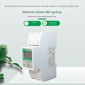 Contor de energie monofazat inteligent, montat pe șină DIN, 220V