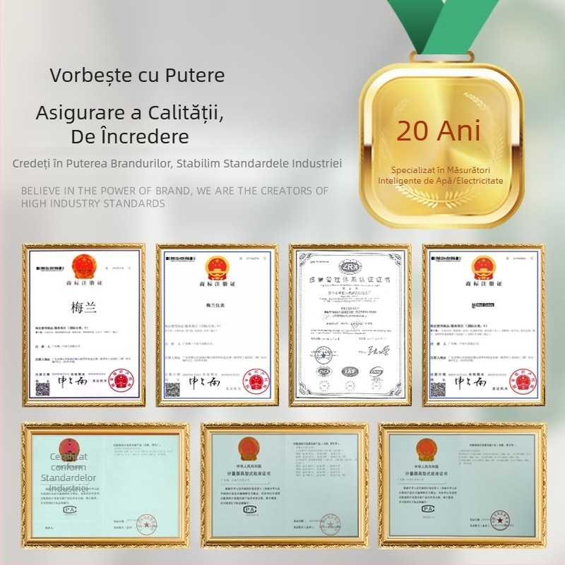 Contor de energie monofazat inteligent, montat pe șină DIN, 220V