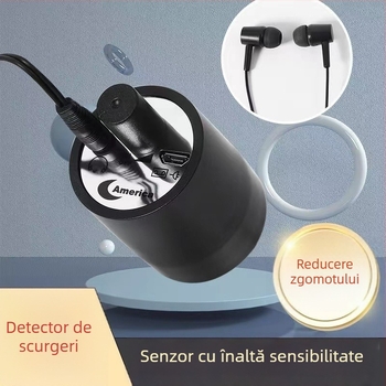 Detector acustic pentru scurgeri de apă, pentru pereți și țevi, detector industrial wireless pentru detecție precisă, destinat reparației țevilor