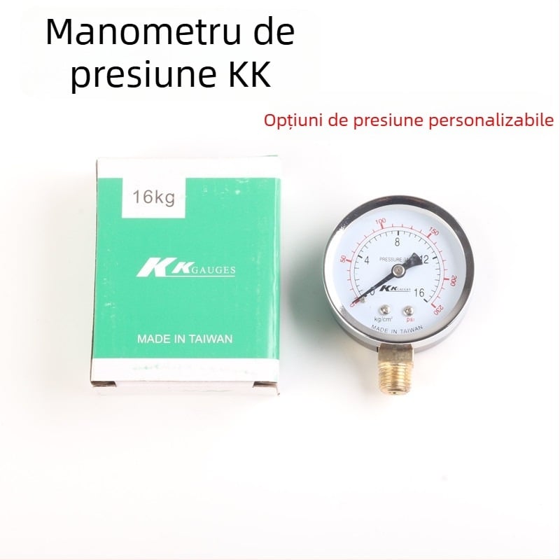 Manometru cu diafragmă Y60, interval 0-1.6 MPa, precizie 0.01 MPa, conexiune filetată