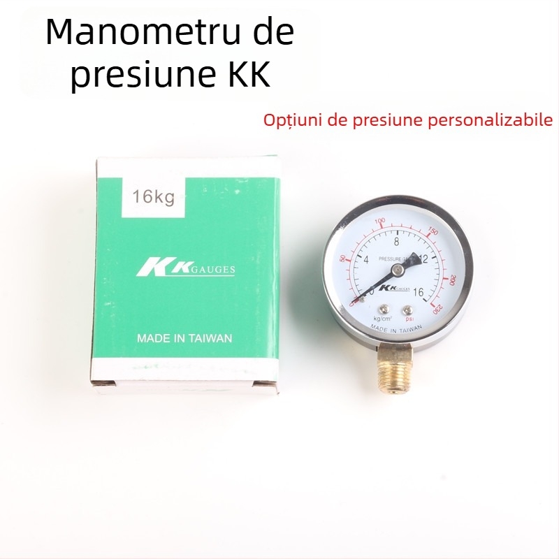 Manometru cu diafragmă Y60, interval 0-1.6 MPa, precizie 0.01 MPa, conexiune filetată