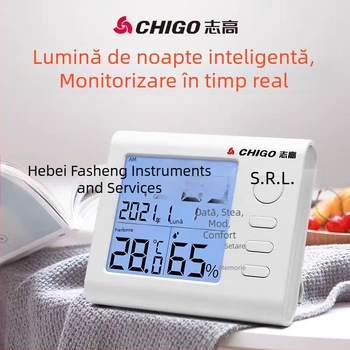 Senzor digital de temperatură și umiditate, model ZG--8068, marcă Chigo, DC5-24V, afișaj digital, precizie 1
