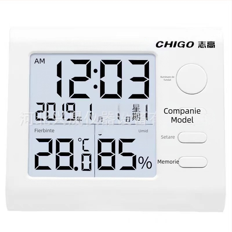 Senzor digital de temperatură și umiditate, model ZG--8068, marcă Chigo, DC5-24V, afișaj digital, precizie 1