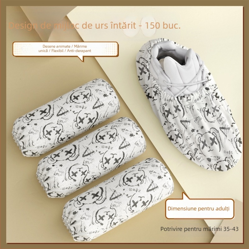 Acoperire pentru pantofi, din material nețesut, întărită și rezistentă la uzură, pentru utilizare în încăperi curate, reutilizabilă
