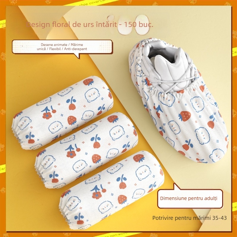 Acoperire pentru pantofi, din material nețesut, întărită și rezistentă la uzură, pentru utilizare în încăperi curate, reutilizabilă