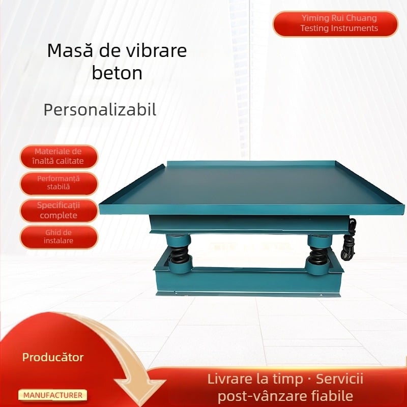 Masă vibroare pentru beton, model HZJ-A, brand Yiming ruichuang, pentru compactarea componentelor din beton, cum ar fi plăci, coloane și grinzi.