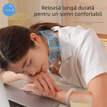 Colier de gât răcoros – Nordic stil, cu țesătură TPU și umplutură PCM, pentru prevenirea căldurii și răcire