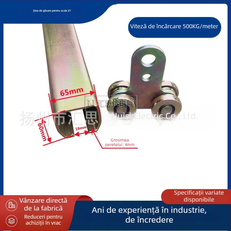 Huistar ZT-W65 șină de echilibrare pentru mașini de sudură — oțel, finisaj galvanizat, platformă cu patru roți, stil modern minimalist