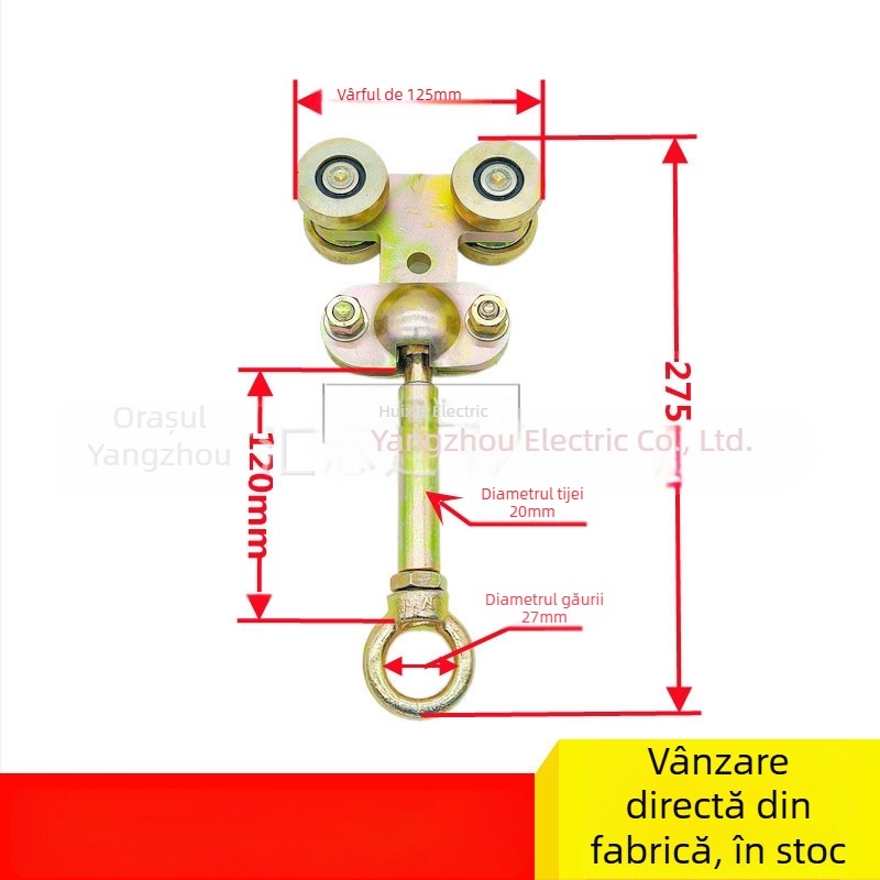 Huistar ZT-W65 șină de echilibrare pentru mașini de sudură — oțel, finisaj galvanizat, platformă cu patru roți, stil modern minimalist