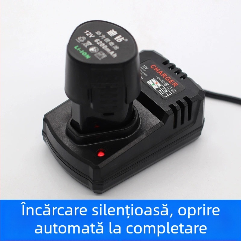 Încărcător Li‑ion pentru bormașină manuală Di Drill — compatibil cu 12V, 16,8V, 21V și 25V
