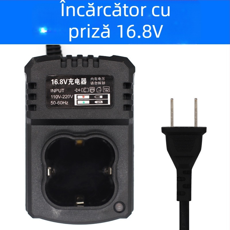 Încărcător Li‑ion pentru bormașină manuală Di Drill — compatibil cu 12V, 16,8V, 21V și 25V