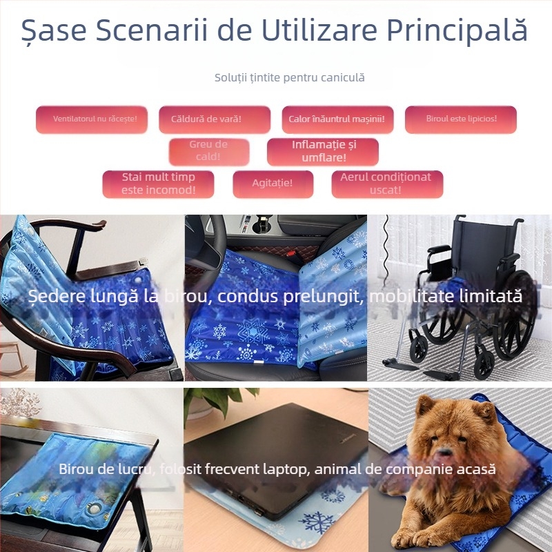 Pad de răcire cu gheață One One Zero Seven, material PVC, umplutură din cristale de gheață, greutate 400 g, opțiuni de personalizare