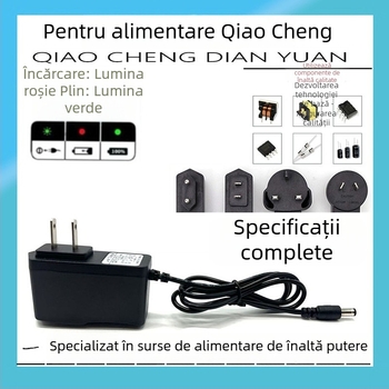 Încărcător Li-Ion pentru baterii 18650, Intrare AC110-240V, Ieșire DC12.6V1A, Serie 18650