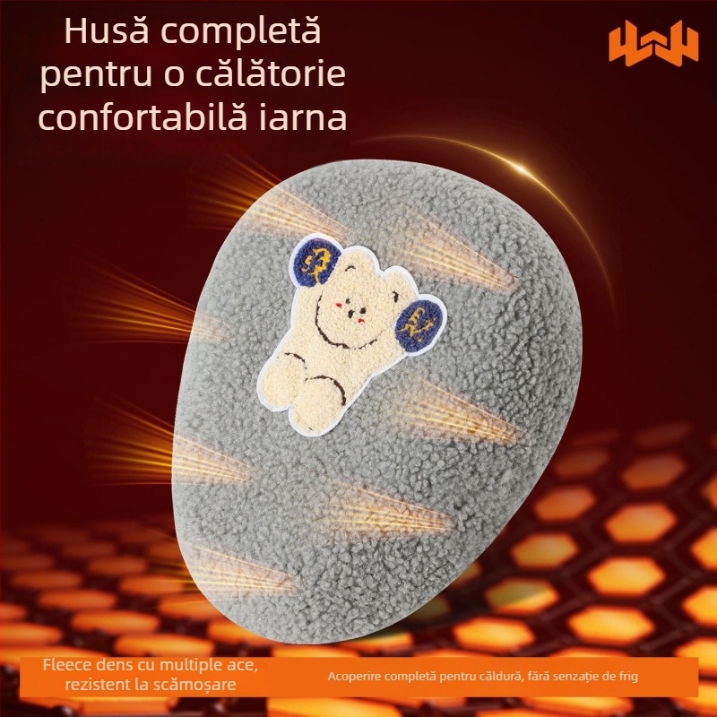 Husă pentru șa bicicletă electrică, fleece de iarnă, îngroșată, Huiying, imprimare de logo, disponibilă personalizare