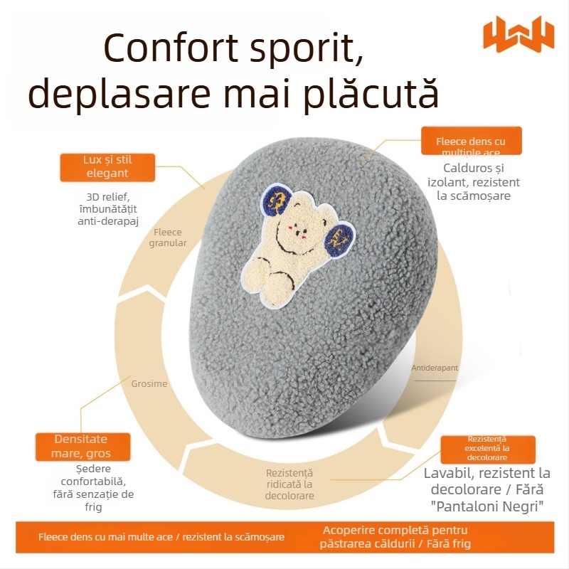 Husă pentru șa bicicletă electrică, fleece de iarnă, îngroșată, Huiying, imprimare de logo, disponibilă personalizare