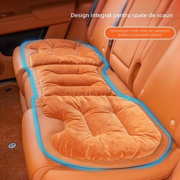 Set de perne pentru scaunul auto, flanel pluș de iarnă, umplutură din bumbac, marca Wild Cow