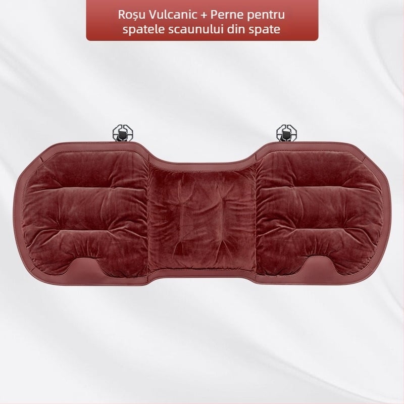 Set de perne pentru scaunul auto, flanel pluș de iarnă, umplutură din bumbac, marca Wild Cow
