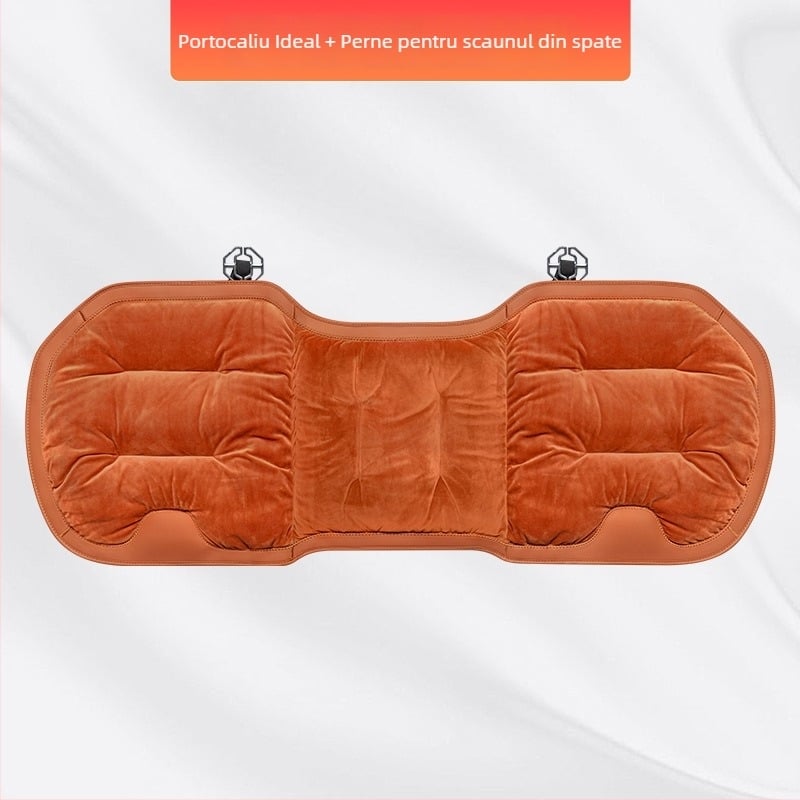 Set de perne pentru scaunul auto, flanel pluș de iarnă, umplutură din bumbac, marca Wild Cow