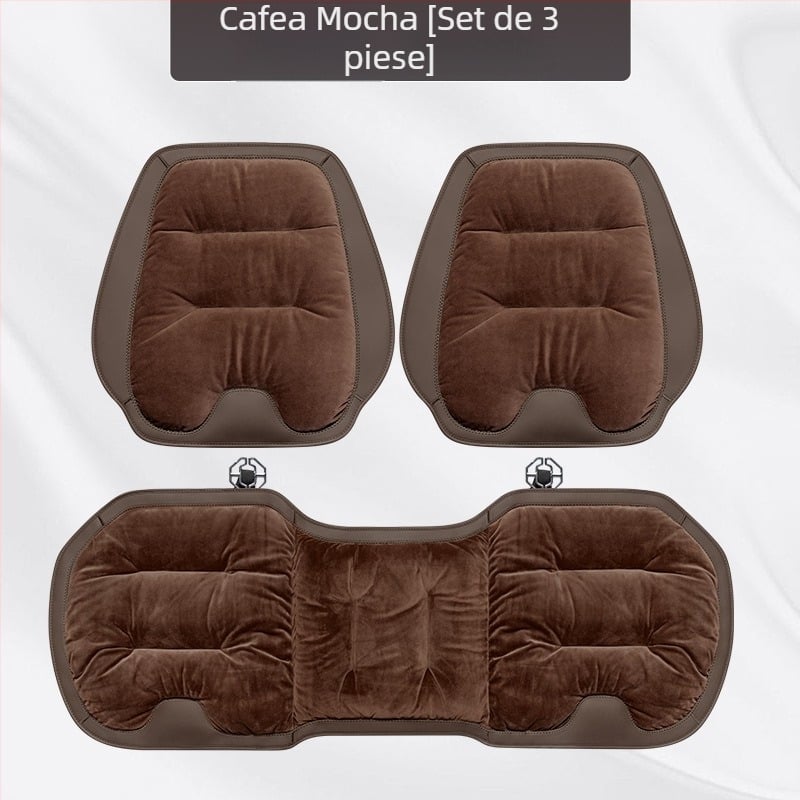 Set de perne pentru scaunul auto, flanel pluș de iarnă, umplutură din bumbac, marca Wild Cow