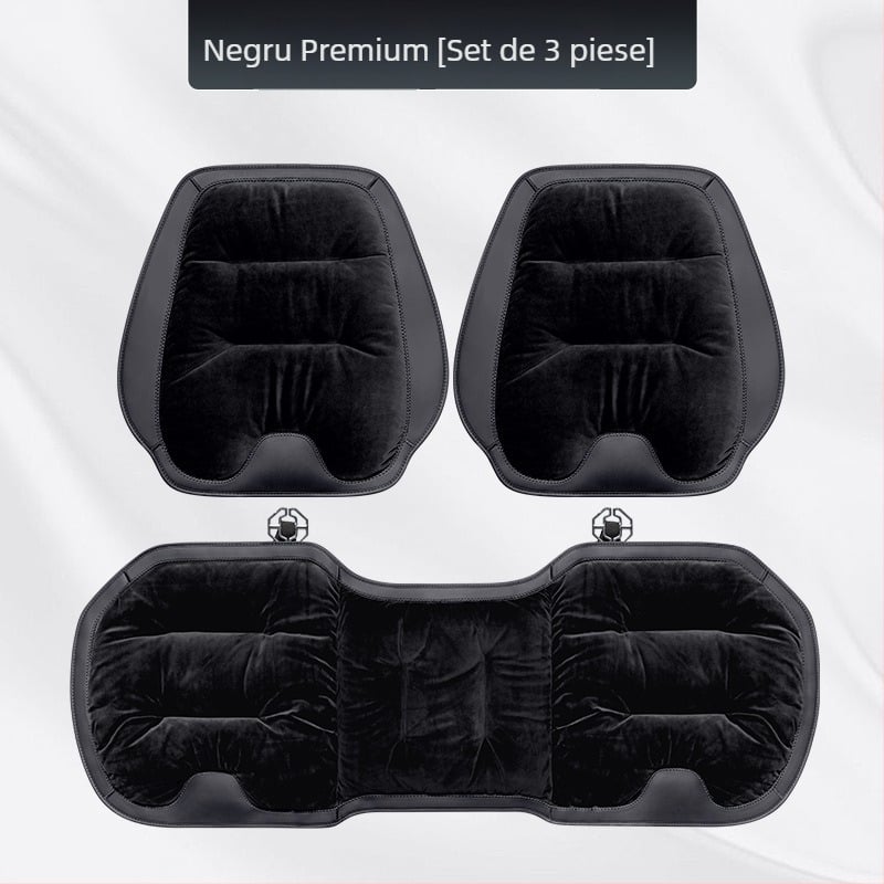 Set de perne pentru scaunul auto, flanel pluș de iarnă, umplutură din bumbac, marca Wild Cow