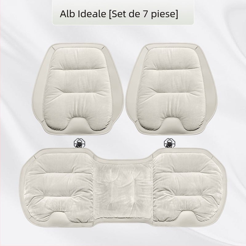 Set de perne pentru scaunul auto, flanel pluș de iarnă, umplutură din bumbac, marca Wild Cow