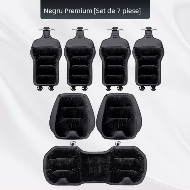 Set de perne pentru scaunul auto, flanel pluș de iarnă, umplutură din bumbac, marca Wild Cow