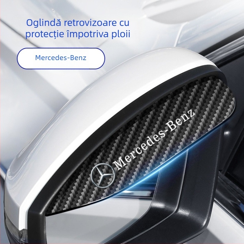 Protecție de ploaie pentru oglinda retrovizoare, fibră de carbon, Ride Sharp, nepersonalizabilă