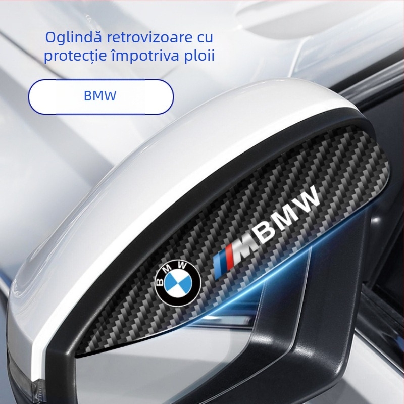 Protecție de ploaie pentru oglinda retrovizoare, fibră de carbon, Ride Sharp, nepersonalizabilă