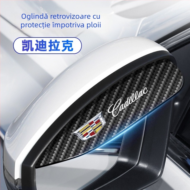 Protecție de ploaie pentru oglinda retrovizoare, fibră de carbon, Ride Sharp, nepersonalizabilă