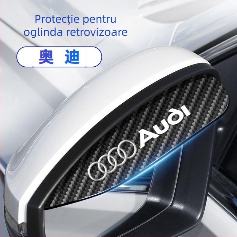 Protecție de ploaie pentru oglinda retrovizoare, fibră de carbon, Ride Sharp, nepersonalizabilă