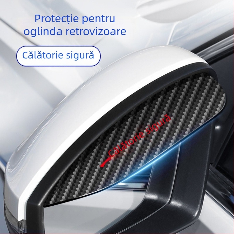 Protecție de ploaie pentru oglinda retrovizoare, fibră de carbon, Ride Sharp, nepersonalizabilă