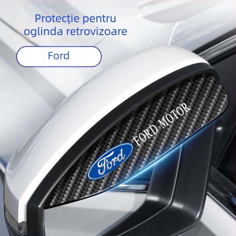 Protecție de ploaie pentru oglinda retrovizoare, fibră de carbon, Ride Sharp, nepersonalizabilă