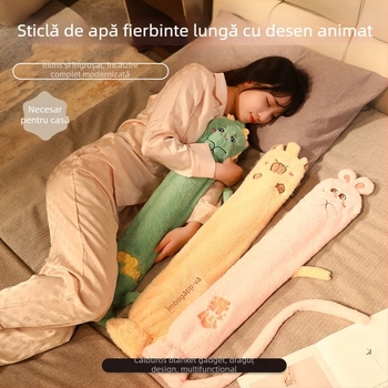 Sticlă din cauciuc pentru apă fierbinte; pentru talie, abdomen și mâini; 1000 g; încălzire prin umplere cu apă; utilizare duală cald/rece (Material: cauciuc; 1000 g; Încălzire: umplere cu apă; Zone: talie/abdomen/mâini; Cald/rece)