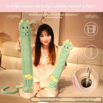 Sticlă din cauciuc pentru apă fierbinte; pentru talie, abdomen și mâini; 1000 g; încălzire prin umplere cu apă; utilizare duală cald/rece (Material: cauciuc; 1000 g; Încălzire: umplere cu apă; Zone: talie/abdomen/mâini; Cald/rece)