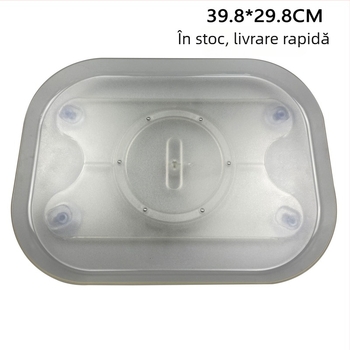 Organizator rotativ pentru depozitare, bază 360°, cutie dreptunghiulară din plastic