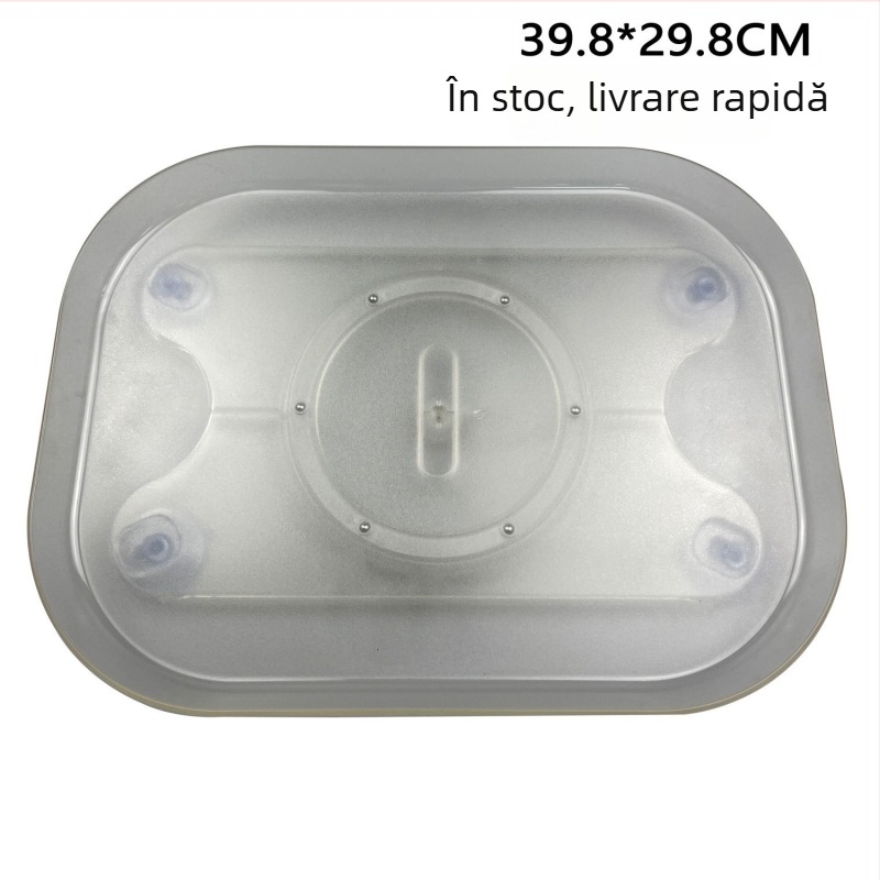 Organizator rotativ pentru depozitare, bază 360°, cutie dreptunghiulară din plastic