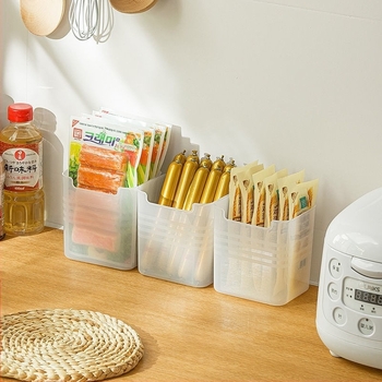 Cutie de depozitare pentru ușa laterală a frigiderului – plastic alimentar, brand Autonomy, depozitare și păstrarea prospețimii, stil simplu