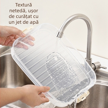 Cutie de depozitare pentru dumplings, din plastic, design simplu, fără marcă